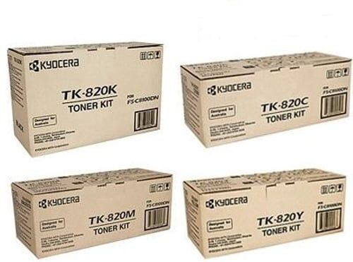 Kyocera TK820 Pack ahorro toners (4 colores)