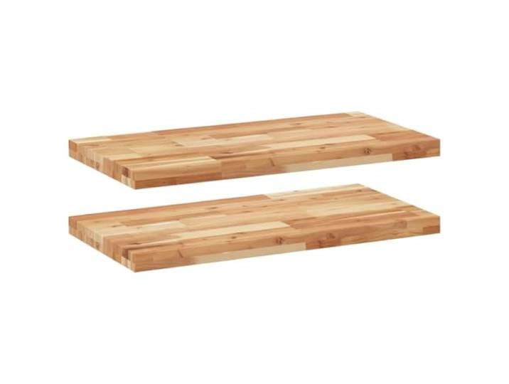 LKJephalotrop Schweberegal 2er Set 100x40 cm Massivholz Akazie Elegante Wandablage aus Akazienholz für Wohnzimmer und Schlafzimmer, schaffend praktischen Stauraum ohne Stellfläche.