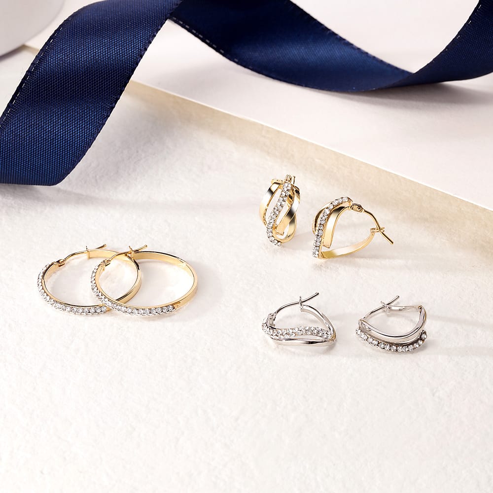 Boucle Cleor Crystal Hoops - P.76w801000500 Femme