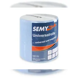 SemyTop Allzweck-Rolle, Innenabwicklung, blau, 2-lagig, Zellstoff - MIDI, 6 Rollen