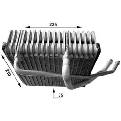 Verdampfer Klimaanlage MAHLE AE 44 000S für Skoda Audi VW Seat Octavia II A3