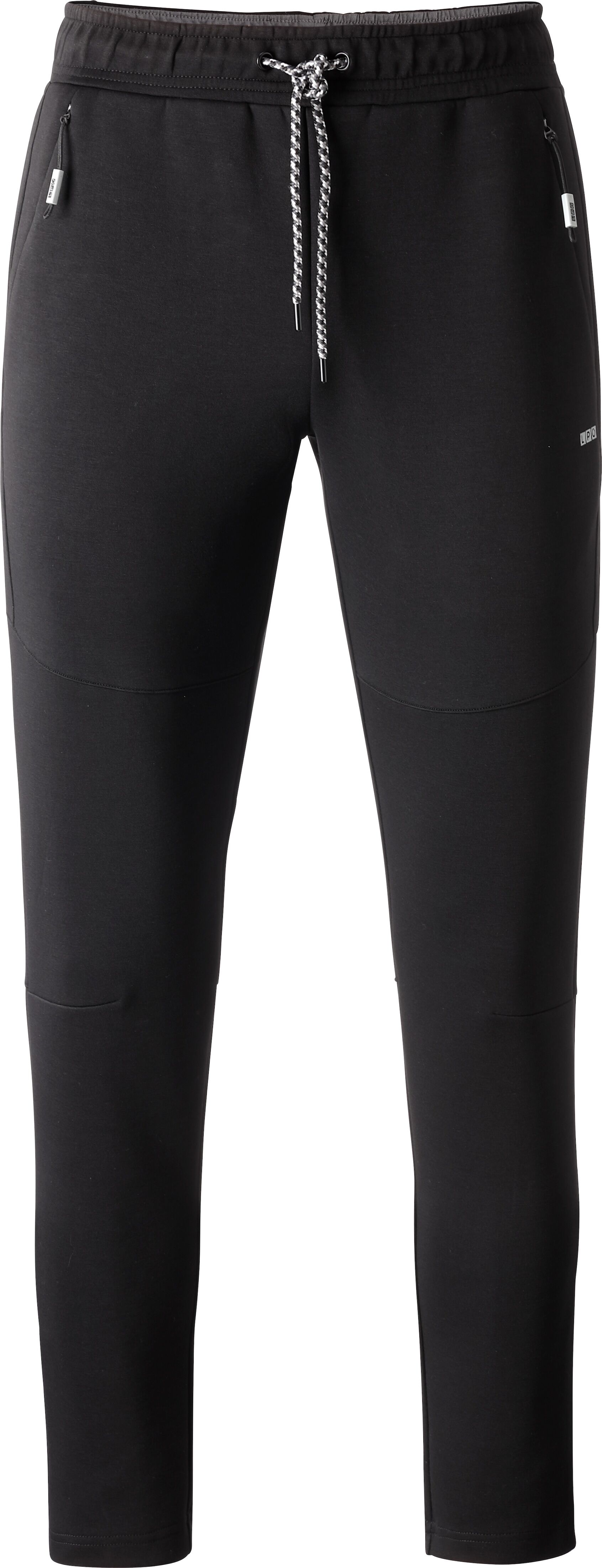 Jogginghose LPO "Jogginghose Robert", Herren, Gr. XL, Normalgrößen, schwarz, Jersey, 100% Polyester, regular fit knöchellang, Hosen Jogginghose, Elastisches Material passt sich optimal an Körperformen an