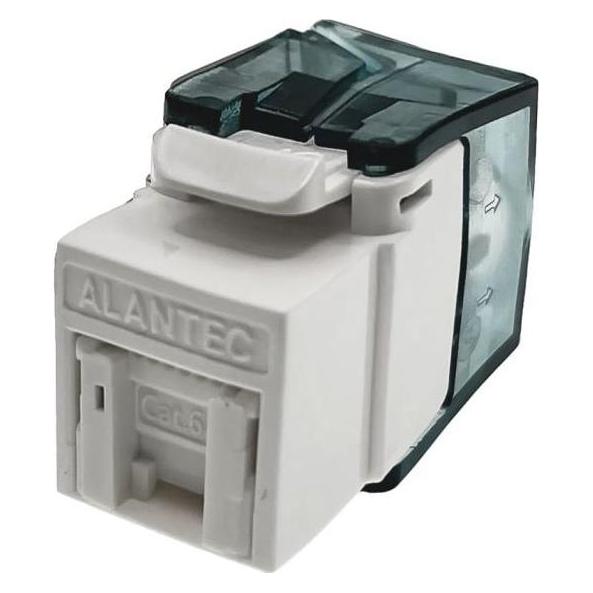 Alantec MB007-1 RJ45-Keystone-Modul Plus für UTP Kat. 6A ohne Werkzeug - Verbesserte Übertragungsleistung (Keystone Modul) (MB007-1)