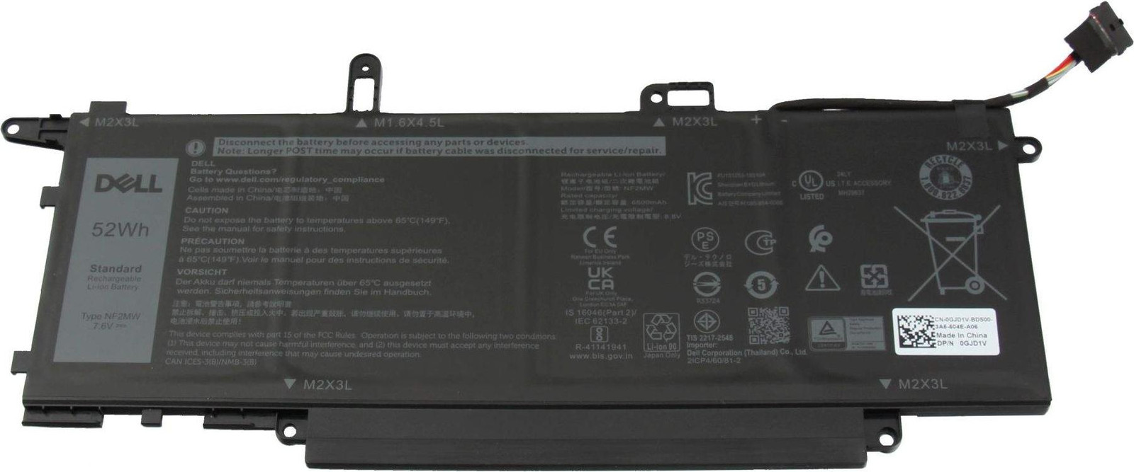 Dell 11P1P Batterij