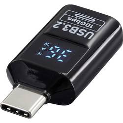 Renkforce USB Adapter [1x USB-C® Stecker - 1x USB-A Buchse] USB 3.2 Type C/A Charging Adapter, PD36W, 10 Gpbs LED-Display Laden (Spannung/Strom/Leistung) RF-6826696