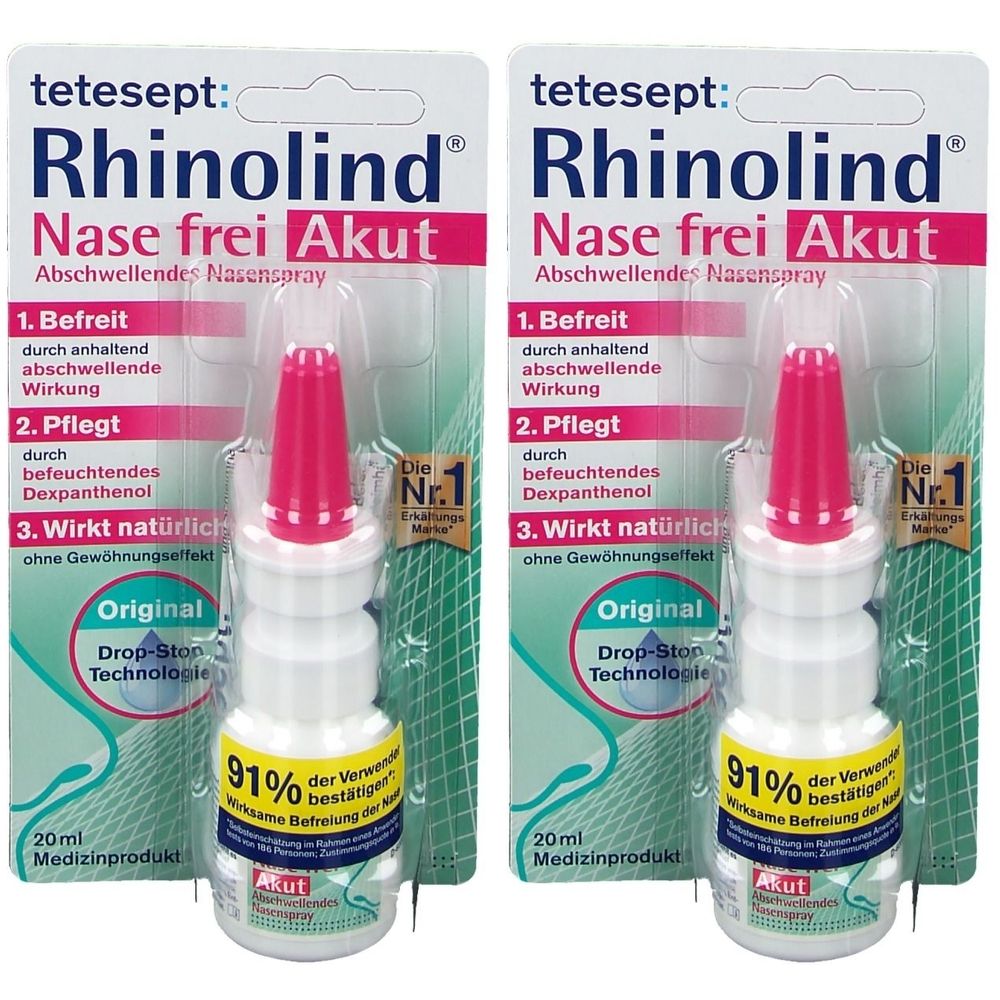 Tetesept Rhinolind abschwellendes Nasenspray 2x 2x20 ml