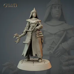 Female Battle Priest Parchment von Galaad Miniatures aus Priests and Knights Release
