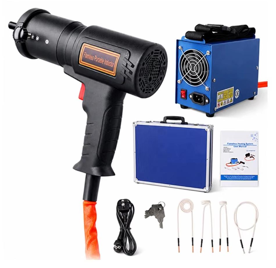 Magnetischer Induktionserhitzer - Tragbares handgehaltenes Bolzenlöser-Werkzeug - 1500 W - Für Autoreparaturen - Mit Aufbewahrungskoffer
