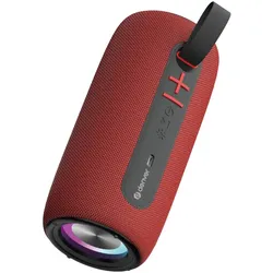 Denver Karaoke BT-Lautsprecher (3 h), Bluetooth Lautsprecher, Rot
