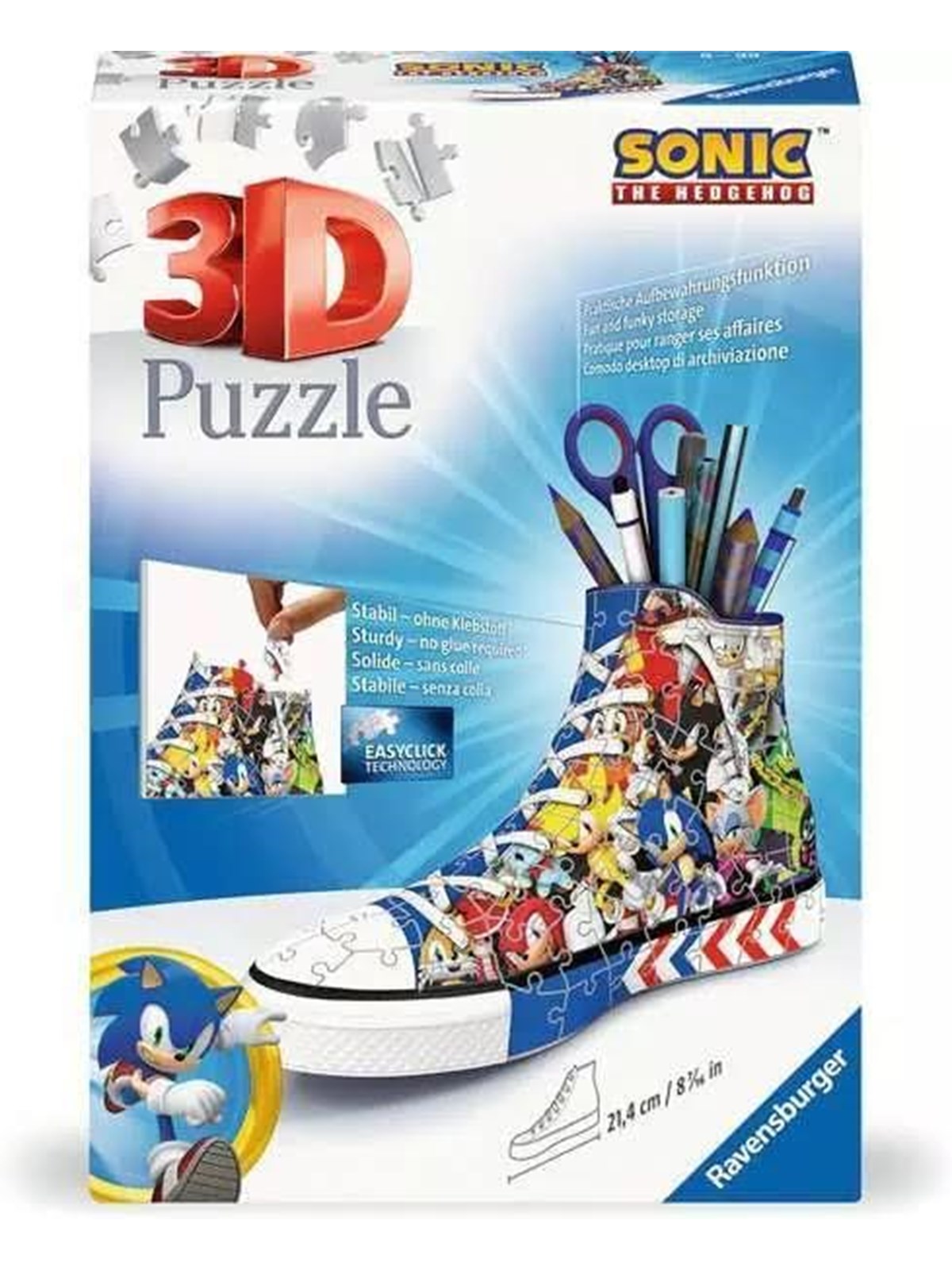 Ravensburger 3D Puzzle Pencil Tray Sonic the Hedgehog 108 pcs. 3D Puzzle