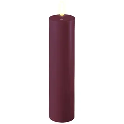 Stumpenkerze LED Violett 5 x 20cm