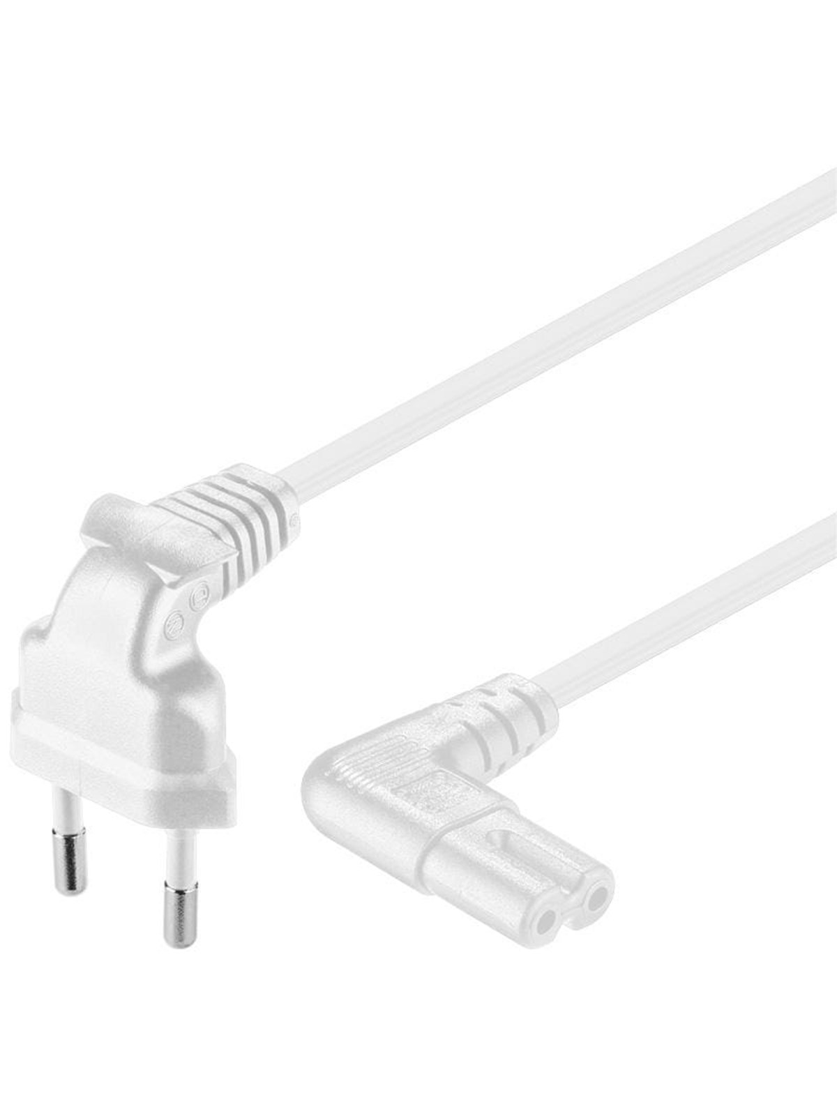 Pro Stromkabel C7 (2 pins) - Weiß - 1m - 90°