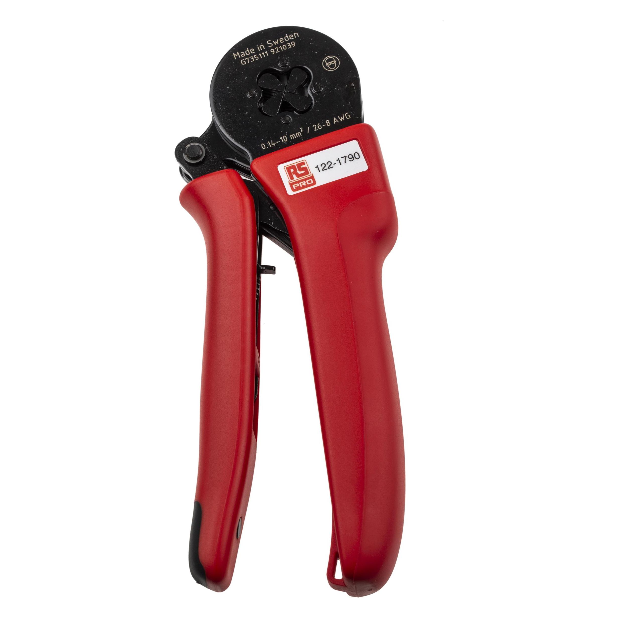 RS PRO Crimp tool 26-8 AWG square profile (100 mm) (Proteus 10S)