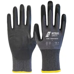 AS Arbeitsschutz Arbeitshandschuhe | 10 Paar Nitras ESD 3D CUT D Schnittschutzhandschuhe | Gr. 12