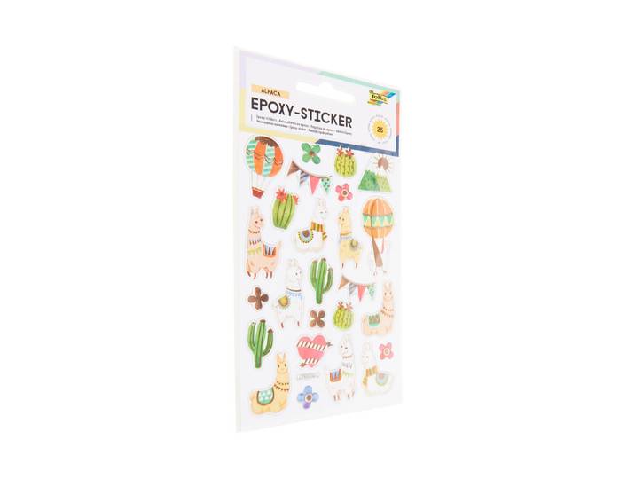 Folia Sticker Epoxy Alpaka 25 Stück