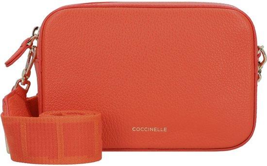 Coccinelle Tebe Schultertasche, Gazpacho, 1,4 L, 295 g, verstellbarer Schulterriemen, Einzelgriff, Reißverschluss