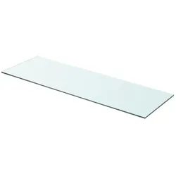 vidaXL Regalböden 2 Stk. Glas Transparent 80x25 cm