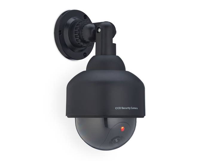 Kameraattrappe Kugelform Schwarz
