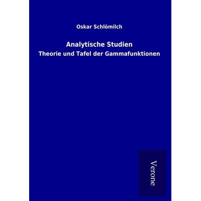 Analytische Studien, Gebundene Ausgabe von Oskar Schlömilch, BoD - Books on Demand