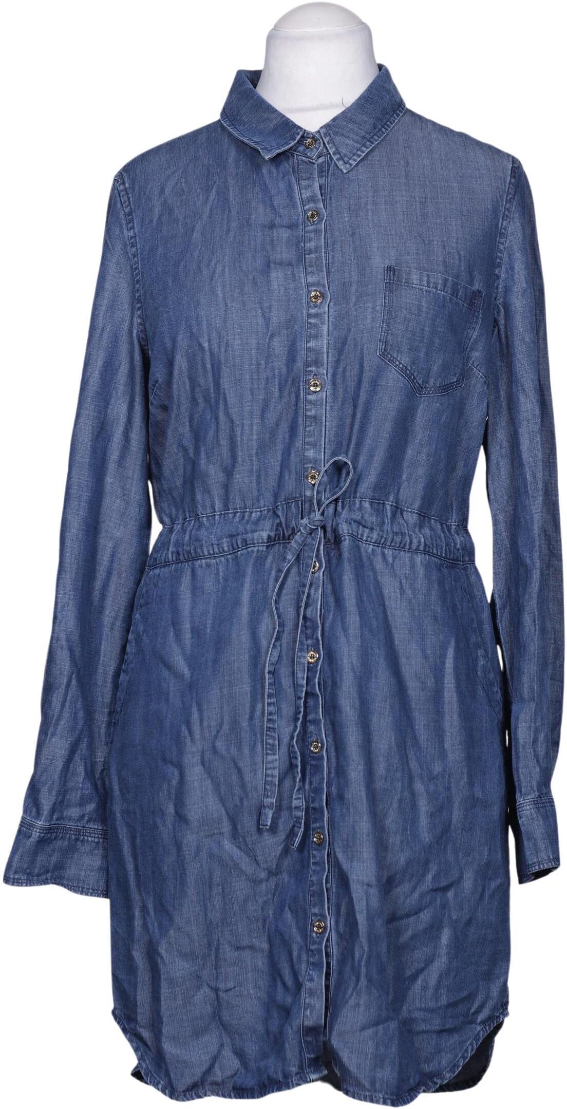 Calvin Klein Damen Kleid, Blau, Gr. L, Lyocell - Second Hand