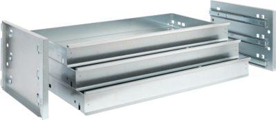 Schäfer Shop Genius Schubladenblock EcoSchub für FS Putzmittel- und Materialschränke, 3 Schubladen, B 950 x T 490 x H 300 mm
