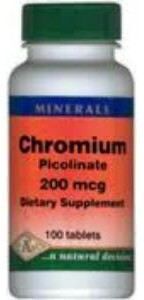 Nutriforce Chromium Picolinate 200mcg. 100Comp.