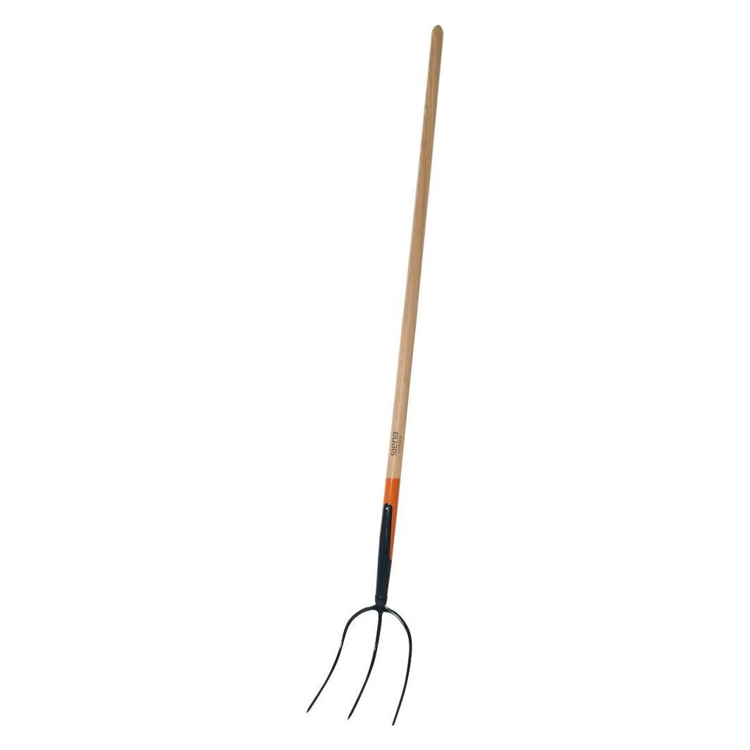 Siena Garden Streugabel 3 Zinken mit Stiel 135 cm anthrazit orange (T42409)