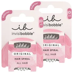 2 Stück invisibobble Haargummis Set (2 x transparent)