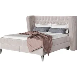 Kare Design »Benito« Moon Boxspringbett creme  – erhältlich in 2 Größen