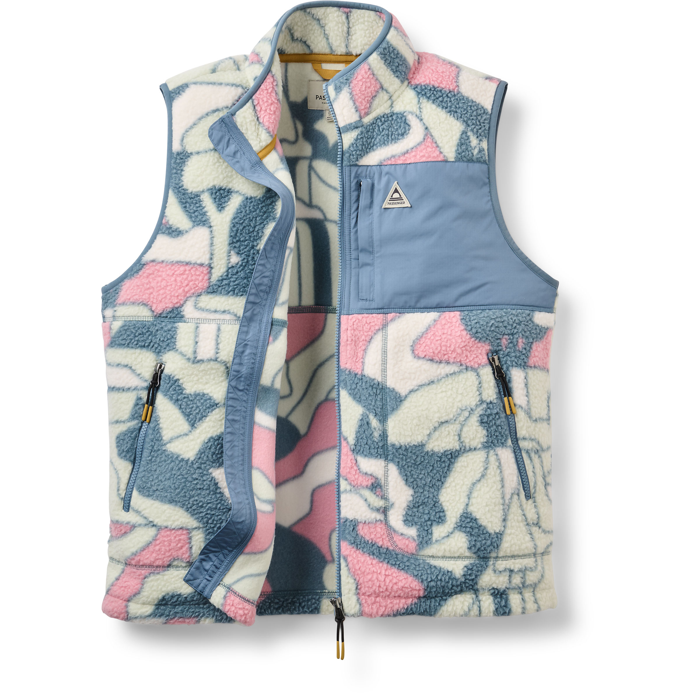 Passenger Home Sherpa Weste Damen Fleecewesten blau Größe L Lifestyle Schnell trocknend
