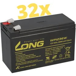 APC SU DP6000 / DP6000i Hochstrom-Akkusatz – 32x Kung Long WP1236W