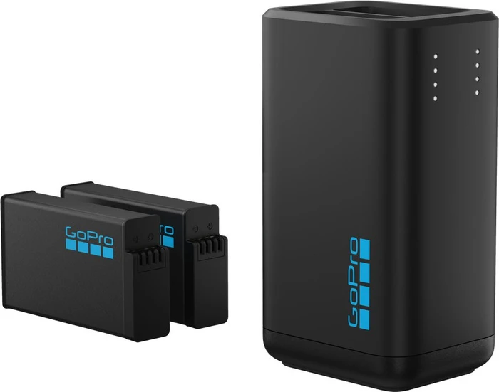 GoPro Duales Ladegerät für MAX2 + 2x Akkus