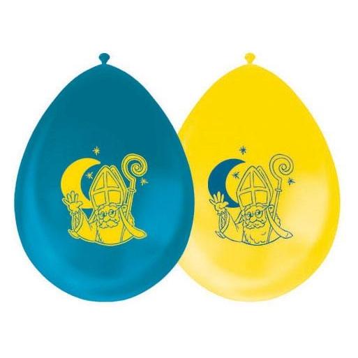 Globos Europe 12 Zoll doppelseitige Sinterklaas-Luftballons - 8 Stück. (8x) (54855381)