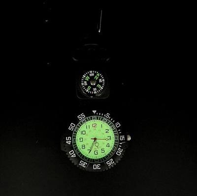 The Handy Homestead Outdoor Carabiner Pocket Watch With Glow Compass Waterproof & Quartz Outdoor Carabiner Pocket Watch With Glow Compass Waterproof & Quartz