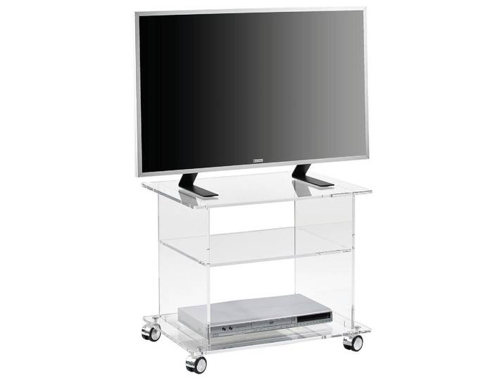 Xora Tv-Element, Klar, Kunststoff, 1 Fächer, 60x51x45 cm, Wohnzimmer, TV Möbel, TV-Racks