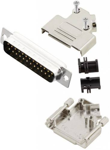 MH Connectors MHD45ZK25-DB25P-K D-SUB Stiftleisten-Set 45° Polzahl: 25 Lötkelch