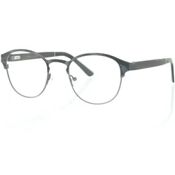 Brille Holzbrille EL90806 in dunkelblau silber