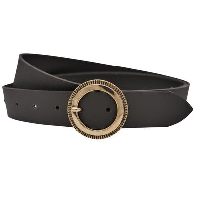 Ledergürtel ANNAMATONI "AnnaMatoni Ledergürtel Glim Ledergürtel Glim", Damen, Gr. TW80 - 95cm Gesamtlänge, schwarz (schwarz 790), 100% Leder, Gürtel Ledergürtel