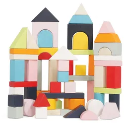 Le Toy Van 60 Bauklötze Holz pastell bunt