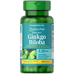 Ginkgo Biloba standardisierter Extrakt 120 mg 100 Kapseln mit schneller Freisetzung