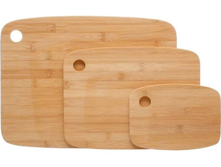 5five Bamboe Snijplank Set - 3 stuks, Bruin, 37 x 28 cm
