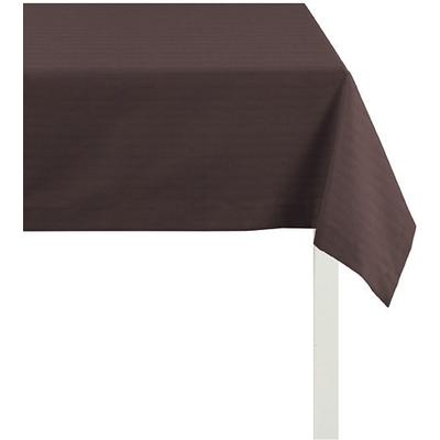 Tischdecke APELT "4362 Rips - 1 Stk., Unifarben, Wasser- und Schmutzabweisend" Gr. 3, braun, B:130cm L:170cm, Baumwolle, Polyester, Tischdecken, Tischdecke, Wasser- und Schmutzabweisend, Waschbar