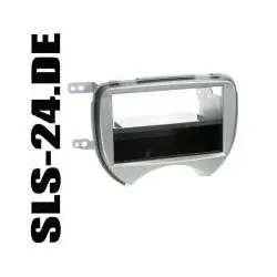 Nissan Micra (K13) ab 03/2010 Radio Blende mit Ablagefach silber Autoradiohal...