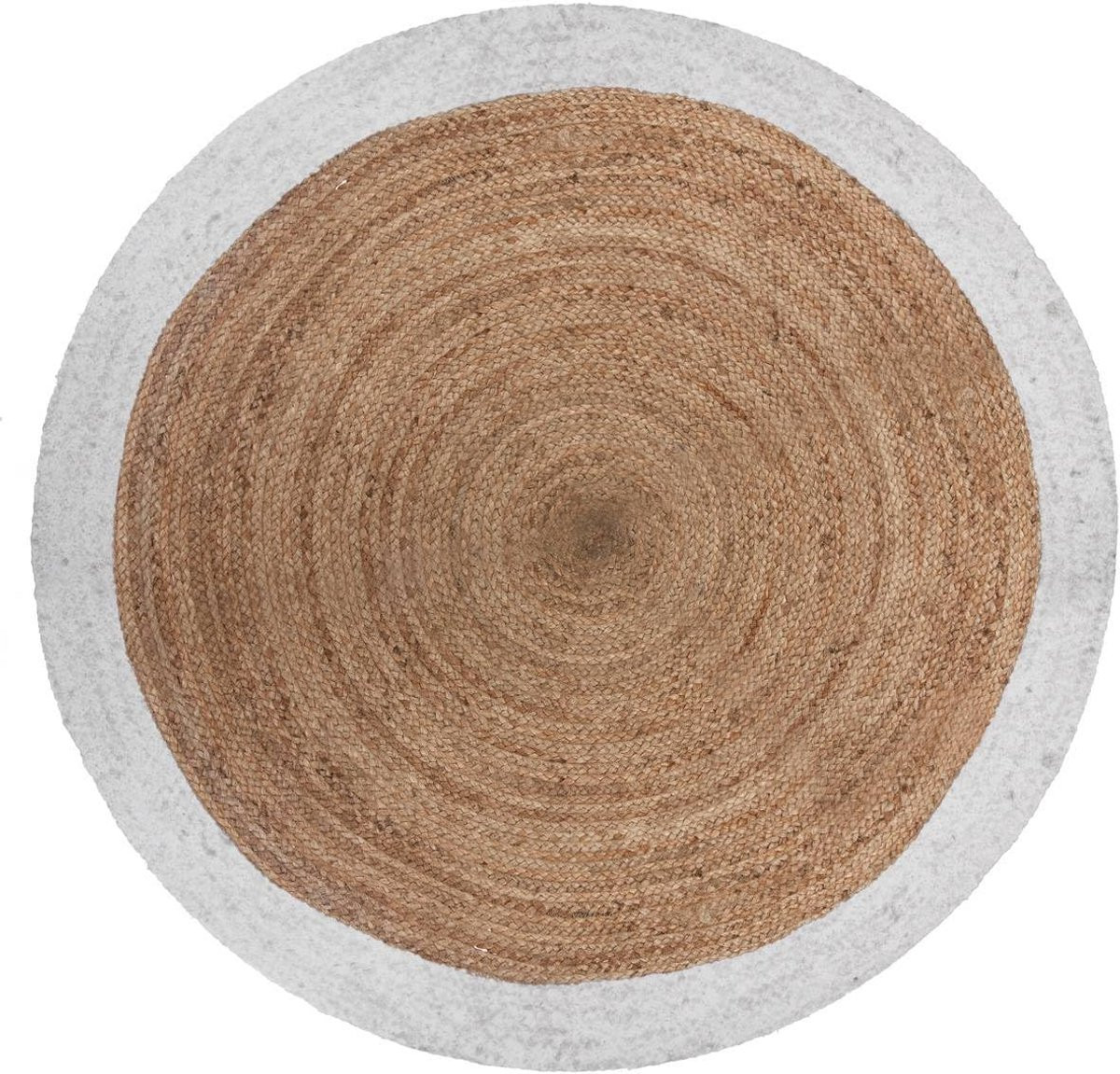 Rond Jute Vloerkleed in Boho Stijl