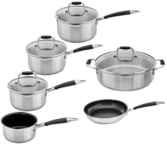 Stoven Soft Touch Induction 5 Piece Cookware Set plus 28cm Sauteuse
