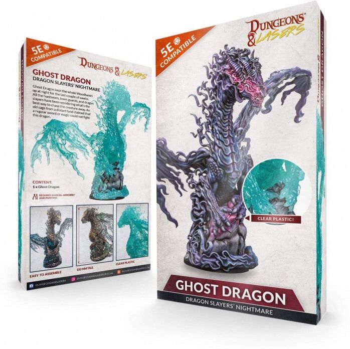 Archon Studio Dungeon & Lasers - Figurines : Ghost Dragon