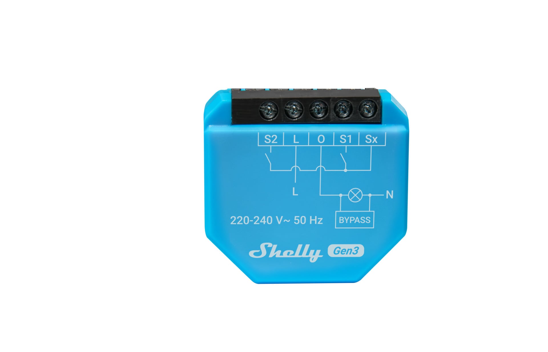 Shelly 1L Gen3 ohne Neutralleiter inkl. Bypass WLAN BT Unterputz