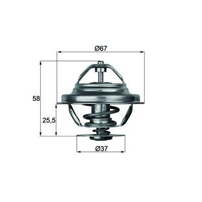 MAHLE Thermostat, Kühlmittel TX 20 80D für Mercedes