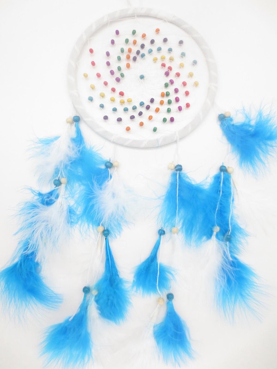 Dromenvanger wit-blauw 66 cm