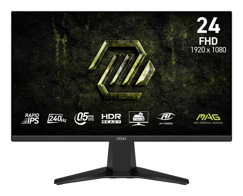 MSI MAG 245F X24 Gaming Monitor – 23,8 inch FHD, Rapid IPS, 240 Hz, Zwart